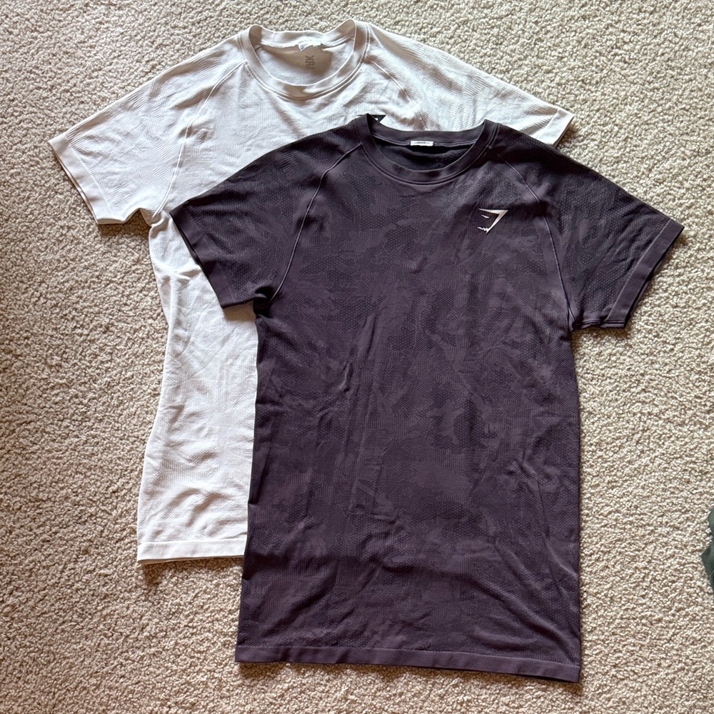 Gymshark Men's Classic T-Shirt Set - White, purple, Green - Picture 5 of 6